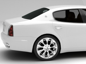 Maserati Quattroporte 4K 3D Model