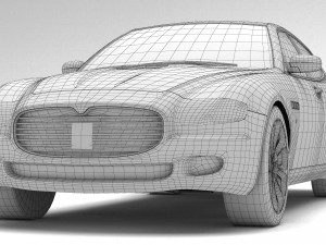 Maserati Quattroporte 4K 3D Model