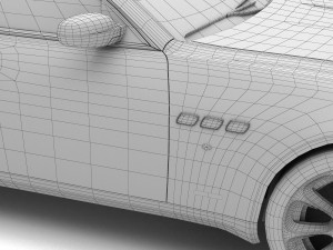 Maserati Quattroporte 4K 3D Model