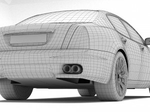 Maserati Quattroporte 4K 3D Model