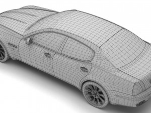 Maserati Quattroporte 4K 3D Model