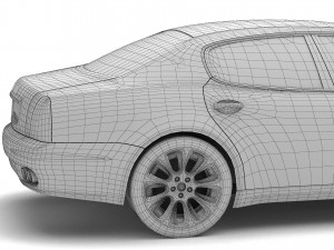 Maserati Quattroporte 4K 3D Model
