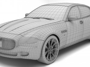 Maserati Quattroporte 4K 3D Model