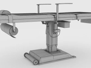 Mesa cir&uacute;rgica 4K Modelo 3D