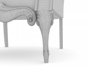 Armchair Classy 4K 3D Modell