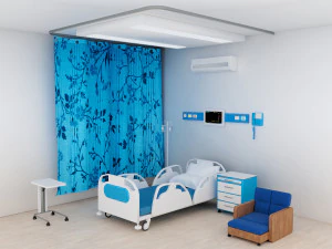 Quarto Hospitalar 6 - 4K Modelo 3D