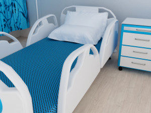 Hospital Room 6 - 4K 3D 模型