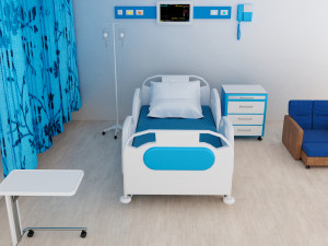 Hospital Room 6 - 4K 3D 模型