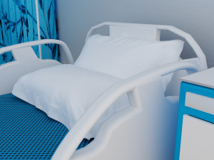 Hospital Room 6 - 4K 3D 模型