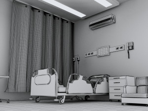 Hospital Room 6 - 4K 3D 模型
