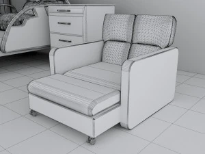 Hospital Room 6 - 4K 3D Model