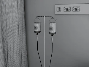 Hospital Room 6 - 4K 3D Model