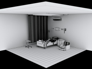 Hospital Room 6 - 4K 3D 模型