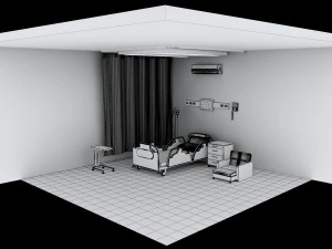 Hospital Room 6 - 4K 3D Model