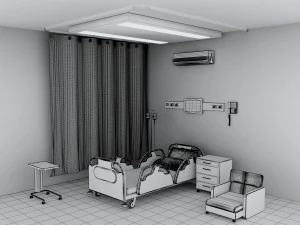 Hospital Room 6 - 4K 3D Model
