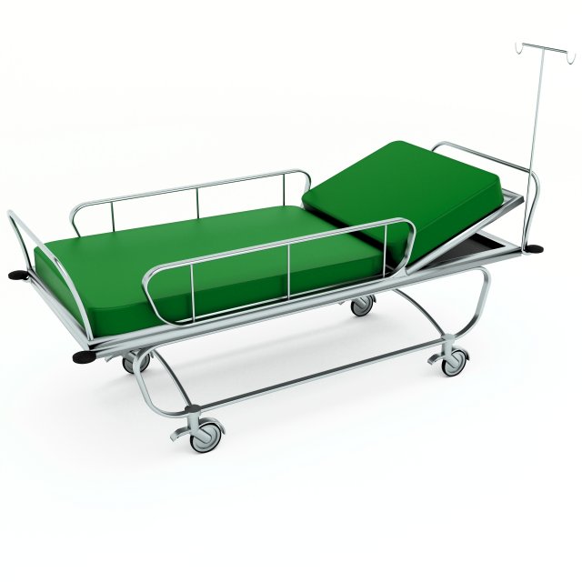 Emergency Stretcher 4K Modelo 3D .c4d .max .obj .3ds .fbx .stl .blend 