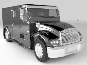 Armored Truck 4K 3D Model