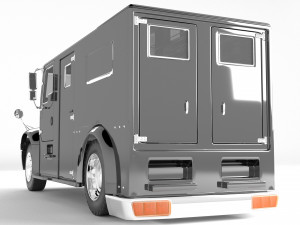 Armored Truck 4K 3D Model