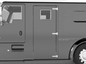 Armored Truck 4K 3D Model