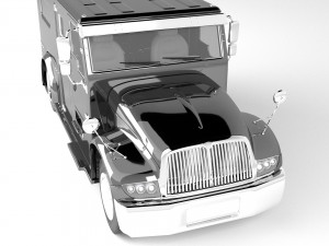 Armored Truck 4K 3D Model