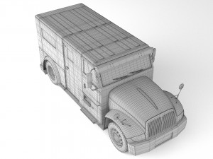Armored Truck 4K 3D Model