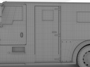 Armored Truck 4K 3D Model