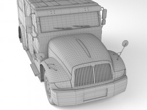 Armored Truck 4K 3D Model