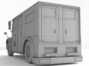 Armored Truck 4K 3D Model