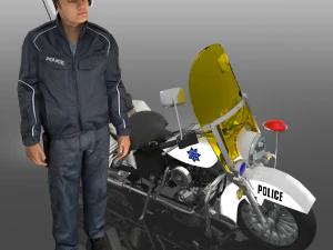 Lowrider Cop 4K 3D Model