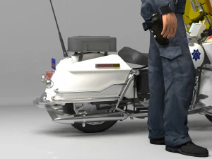 Lowrider Cop 4K 3D Model