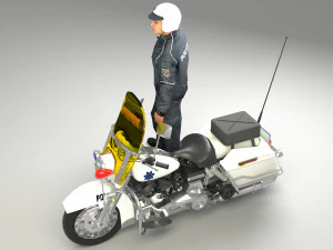 Lowrider Cop 4K 3D Model