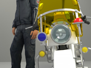 Lowrider Cop 4K 3Dモデル