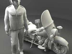 Lowrider Cop 4K 3D Model