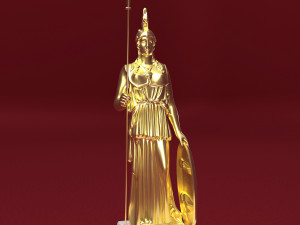 Athena Statue 4K 3D 모델