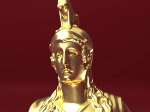 Athena Statue 3D Model