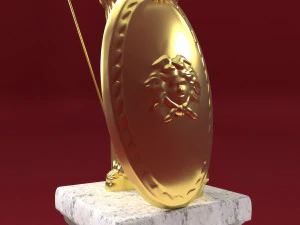 Athena Statue 3D Model