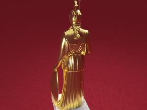 Athena Statue 4K 3D 모델