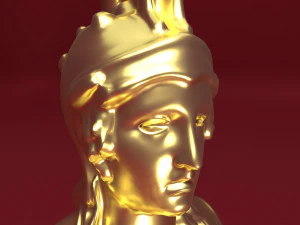 Athena Statue 3D Model