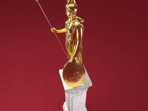 Athena Statue 3D Model