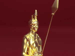 Athena Statue 3D Model