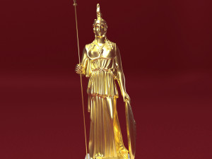 Athena Statue 4K 3D 모델