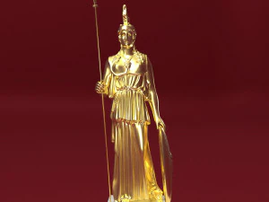 Athena Statue 3D Model