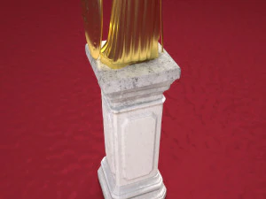 Athena Statue 3D Model