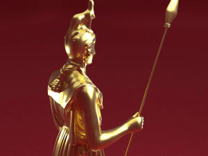Athena Statue 3D Model