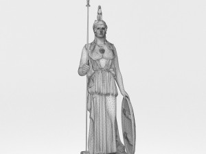 Athena Statue 4K 3D 모델