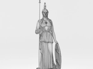 Athena Statue 3D Model