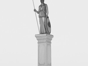 Athena Statue 4K 3D 모델