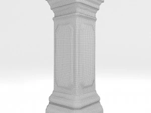 Athena Statue 3D Model