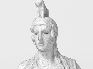 Athena Statue 4K 3D 모델