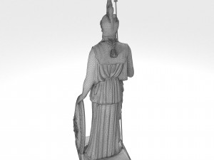 Athena Statue 4K 3D 모델